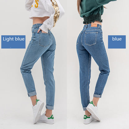 High Waist Plus Size Boyfriend Jeans for Women mom jeans