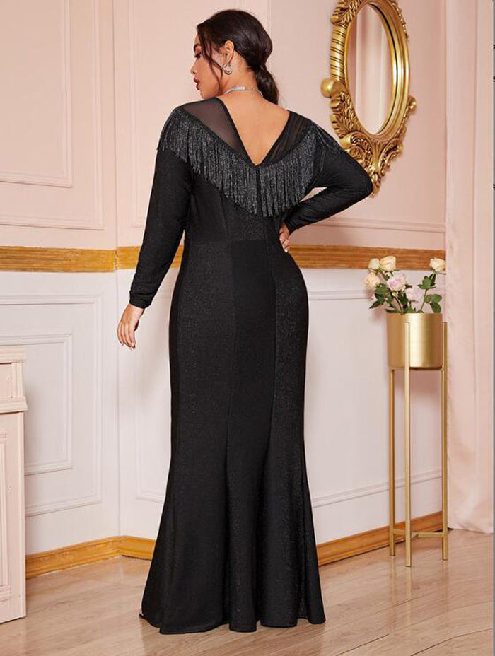 Fat Women Plus Size Evening Party Prom Long Dress Dresses