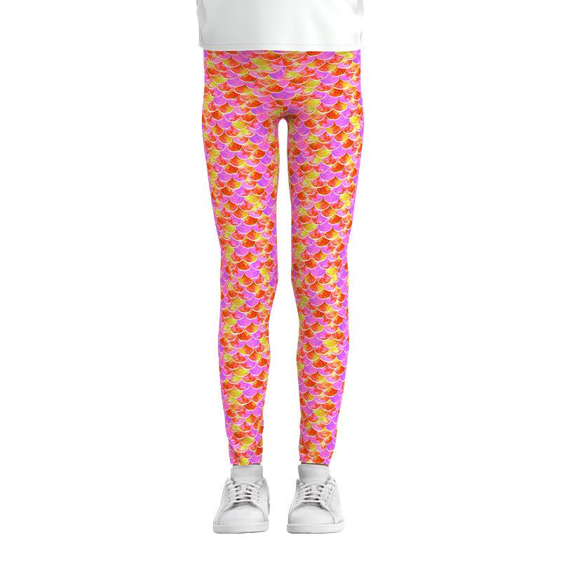 Digital Printing Leggings Girls Leggings Thin Stretch Pants