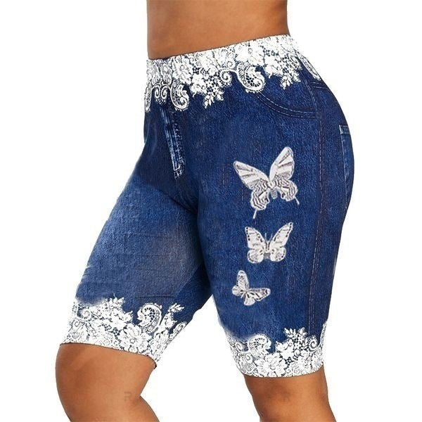 Butterfly print leggings